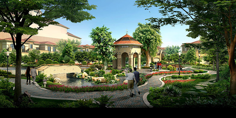 居住區景觀設計圖片