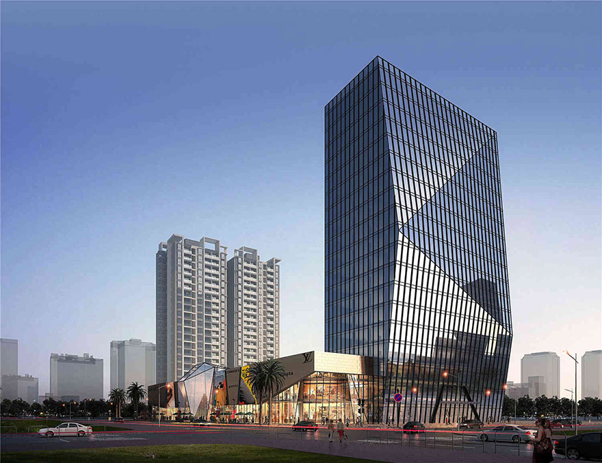 高層辦公樓建筑外部造型設計圖片 高層辦公樓建筑外部造型設計圖片